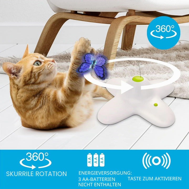 ALL FOR PAWS Katzenspielzeug Interaktive Schmetterling Katze Automatisches Spielzeug Stimulierende K