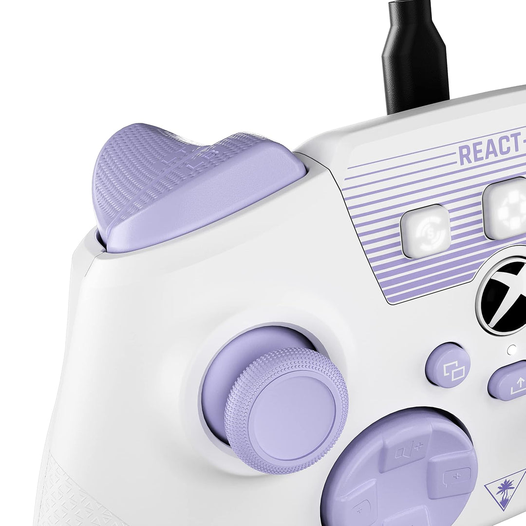 Turtle Beach REACT-R Controller Weiss/Violett – Xbox Series X|S, Xbox One und PC React-R Weiss REACT