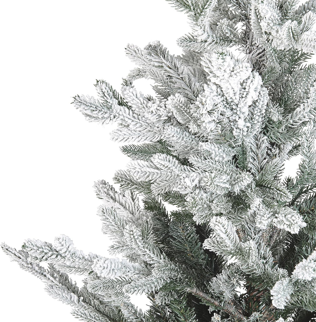 Künstlicher Weihnachtsbaum grün/weiss 180 cm mit Kunstschnee bedeckt Brisco