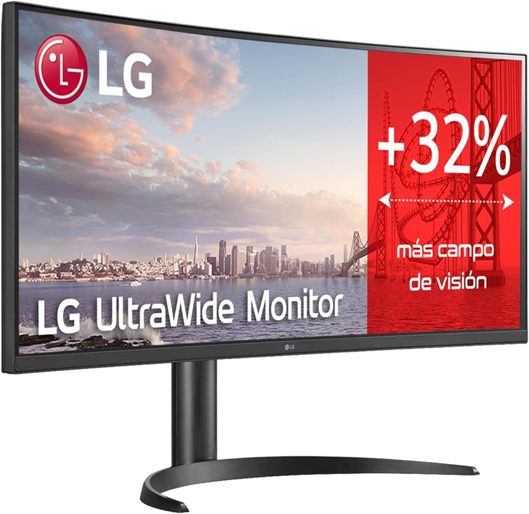 LG Curved Monitor 34WQ75C-B 34 ". IPS. QHD. 3440 x 1440. 21:9. 5 ms. 300 cd/m². Black. 60 Hz. HDMI p