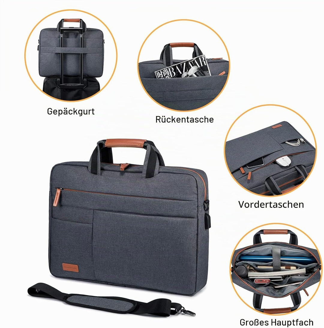LOVEVOOK Laptop Tasche 15.6 Zoll Notebook Tasche 15.6 Zoll Wasserdicht Aktentasche Herren Schulterta