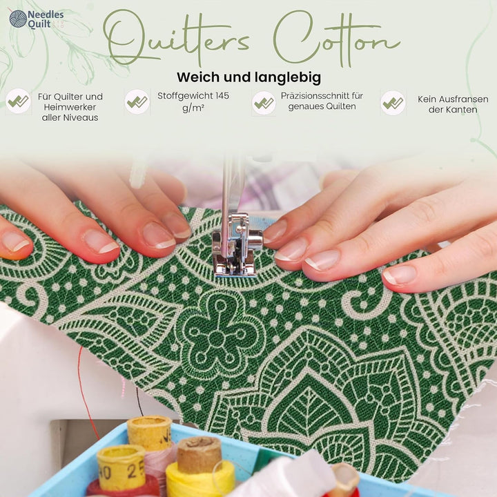 Needles Quilt Studio – 6,3 cm vorgeschnittenes 40 Stoffstreifen Bundle (Sommerwald) | Baumwollstreif