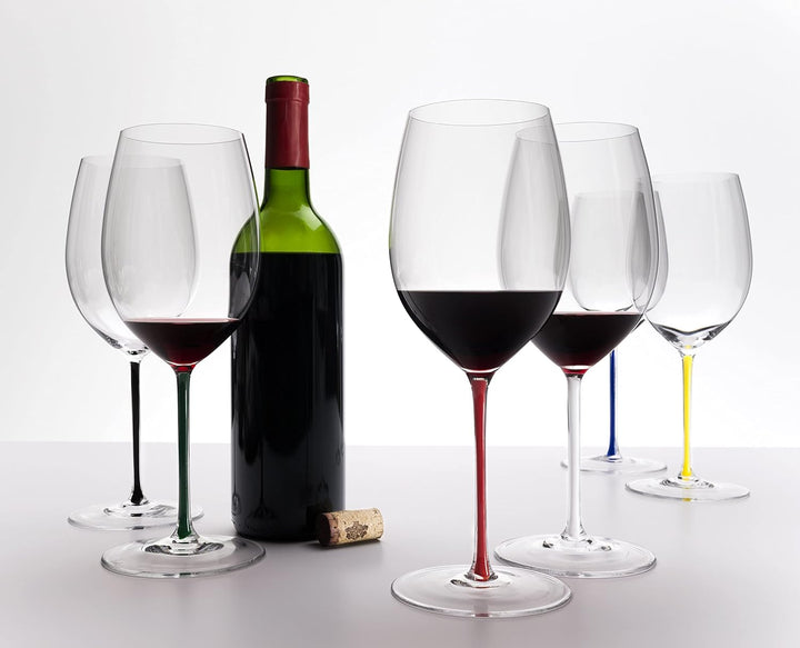 Riedel Fatto A Mano Cabernet Weinglas, Grün Cabernet Grün, Cabernet Grün