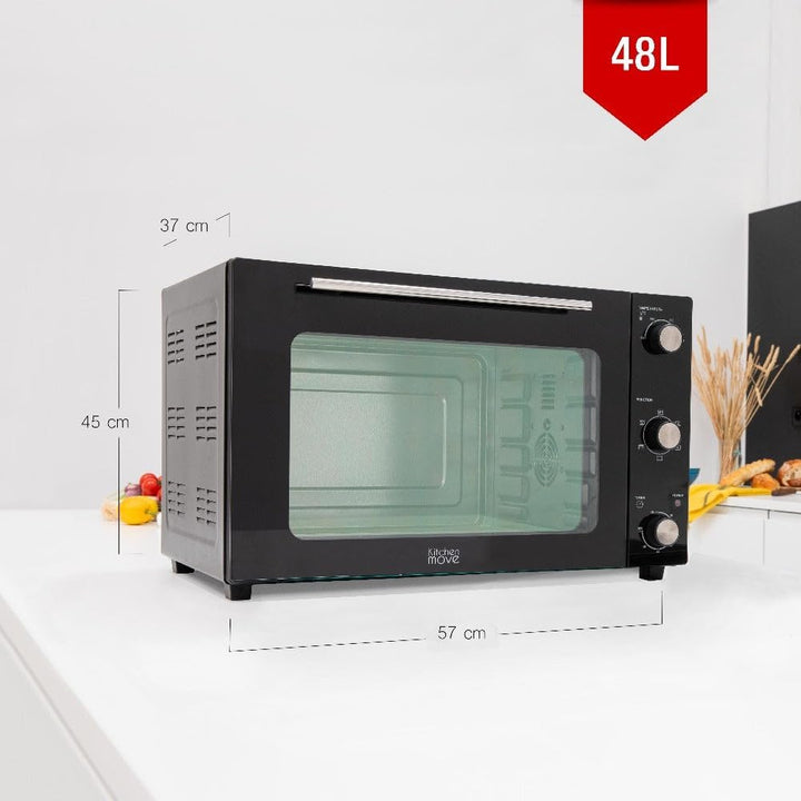 multifunktions-umluftofen 48l 1800w schwarz - bat-48rc 48 L, 48 L