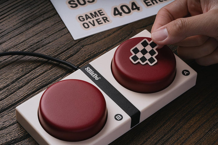 8Bitdo Retro Mechanical Keyboard, Bluetooth/2.4G/USB-C Hot Swappable Gaming Keyboard with 87 Keys, D