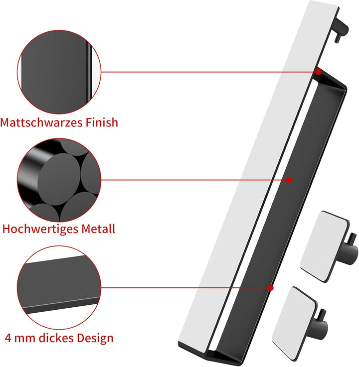 Handtuchhalter Ohne Bohren, Bethom 41CM Gästehandtuchhalter Selbstklebend, Edelstahl Handtuchhalter