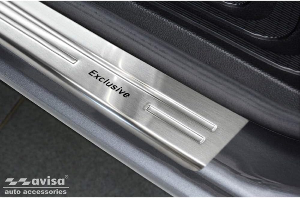 Edelstahl Einstiegsleisten kompatibel mit Mercedes Vito & V-Klasse W447 2014- - 'Exclusive' - 2-teil