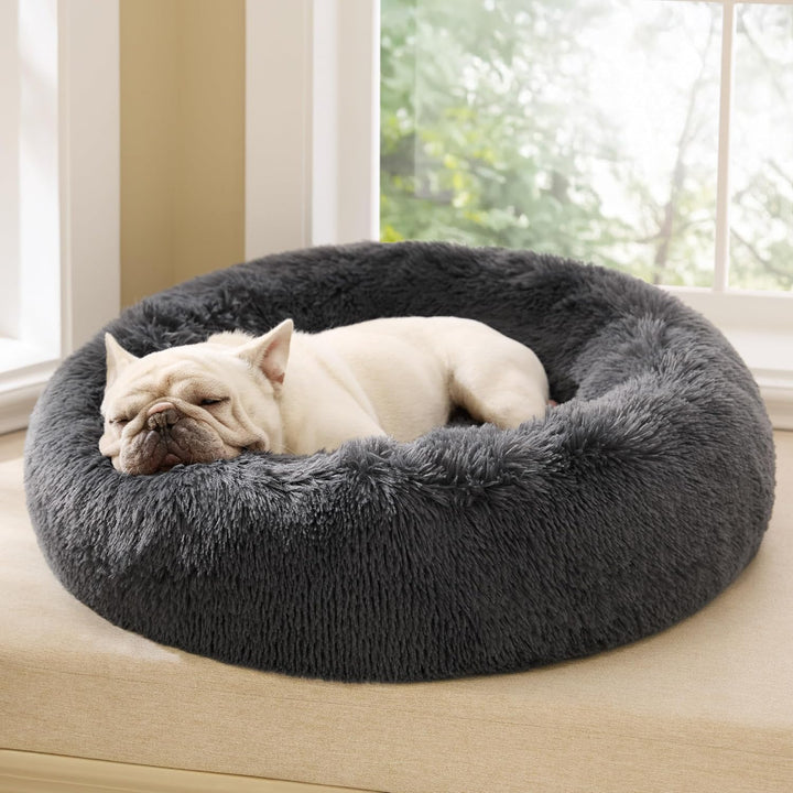 BEDSURE Katzenbett waschbar Flauschiges Hundebett - Ø 70 cm Katzenschlafplatz für Katzen und Hunde,