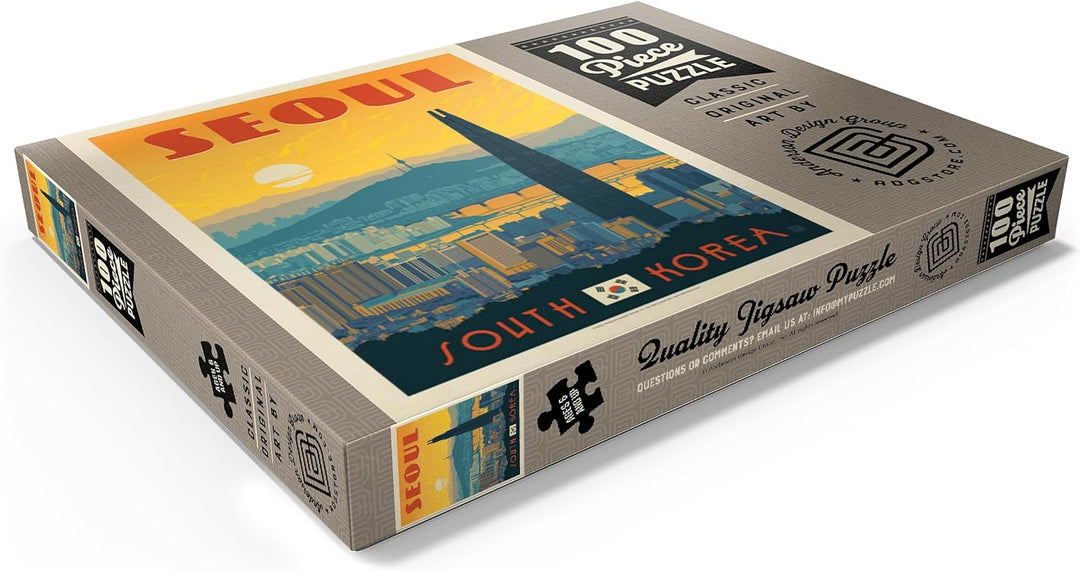 Südkorea: Seoul, Vintage Poster - Premium 100 Teile Puzzle - MyPuzzle Sonderkollektion von Anderson