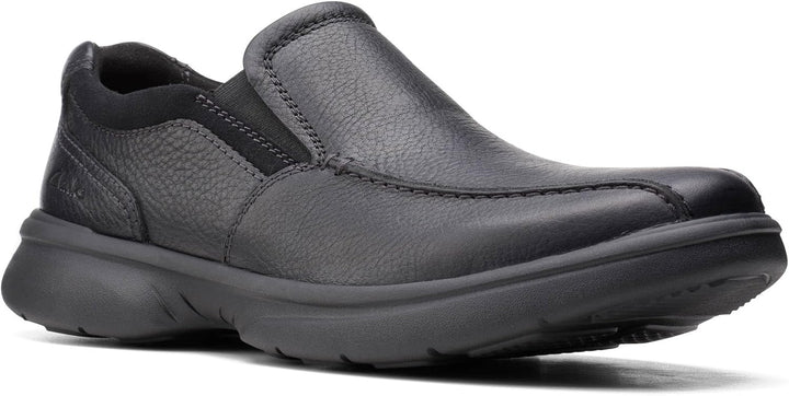 Clarks Herren Bradley Step Slipper 39.5 EU Schwarzes Trommelleder, 39.5 EU Schwarzes Trommelleder