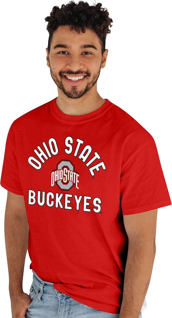 Blue 84 Herren Team Color T-Shirt Line Up Teamfarbe Farbe Ohio State Buckeyes S, Ohio State Buckeyes
