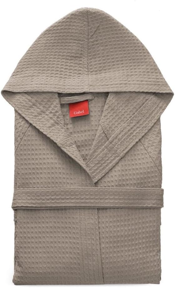 Gabel Golf Bademantel mit Kapuze, Baumwolle, Stahl, gross L 903 STAHL, L 903 STAHL
