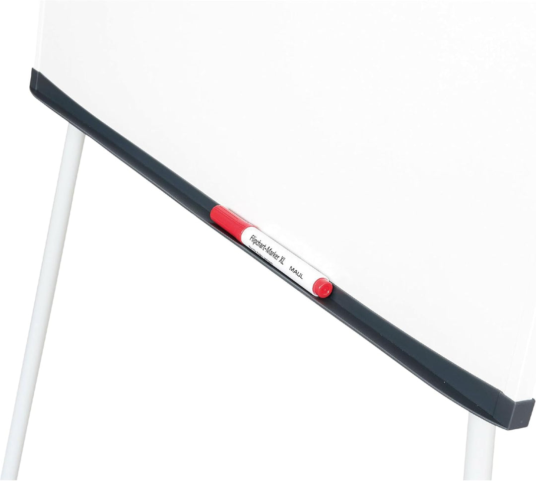 Maul Flipchart MAULstandard 66x97 cm | Stabile Magnettafel mit Dreibein Gestell | Stufenlos höhenver
