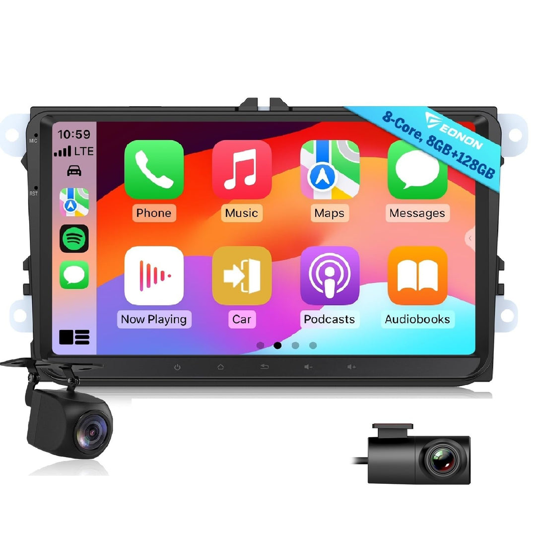 Eonon 9 Zoll Autoradio für Volkswagen SEAT Skoda Polo Golf V/VI Android 13 8+128GB 4G CarPlay Androi
