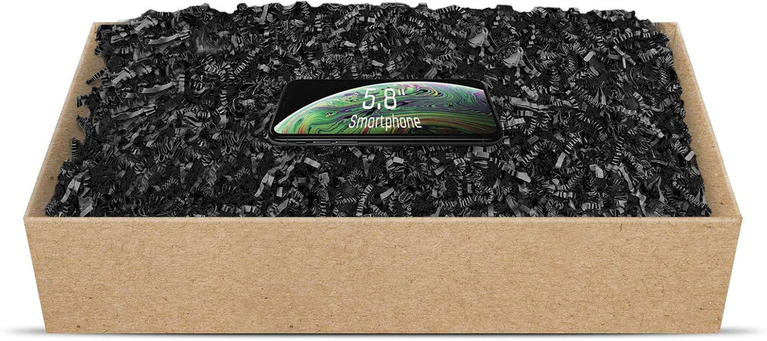 SizzlePak umweltfreundliches Papierfüllmaterial viele Farben 125g-1kg (schwarz, 500g) Schwarz 500g,