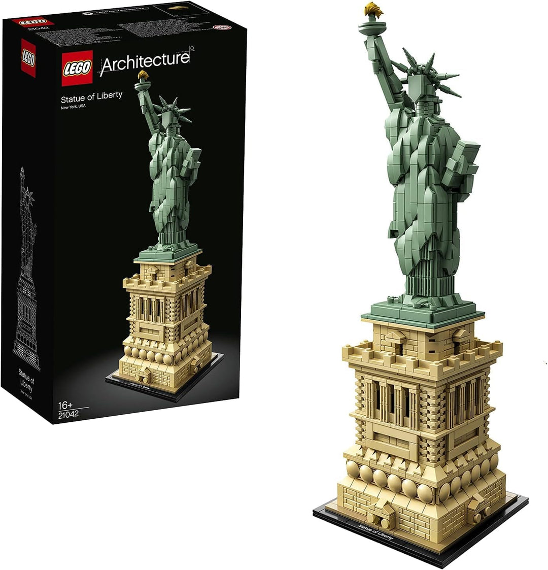 LEGO 21042 Architecture Freiheitsstatue, Modell zum Bauen, New York Souvenir, Geschenkidee für Kinde