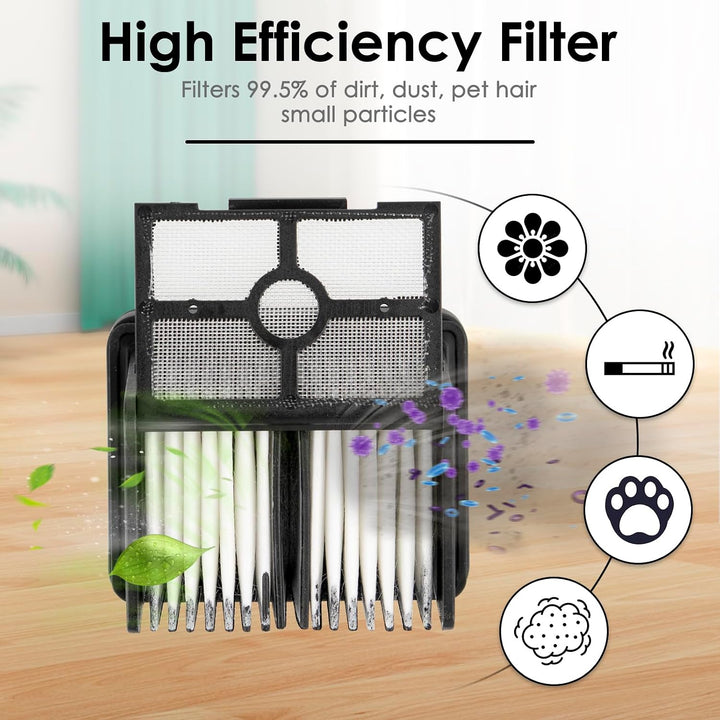 (7 Stück) H12 Pro Ersatz HEPA Filter für Dreame H12 Pro, H15 Pro, H15 Mix, H12 Pro FlexReach, H12 DU