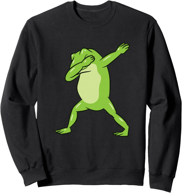 Lustiger Dabbender Frosch Lustiger Frosch Dab Sweatshirt
