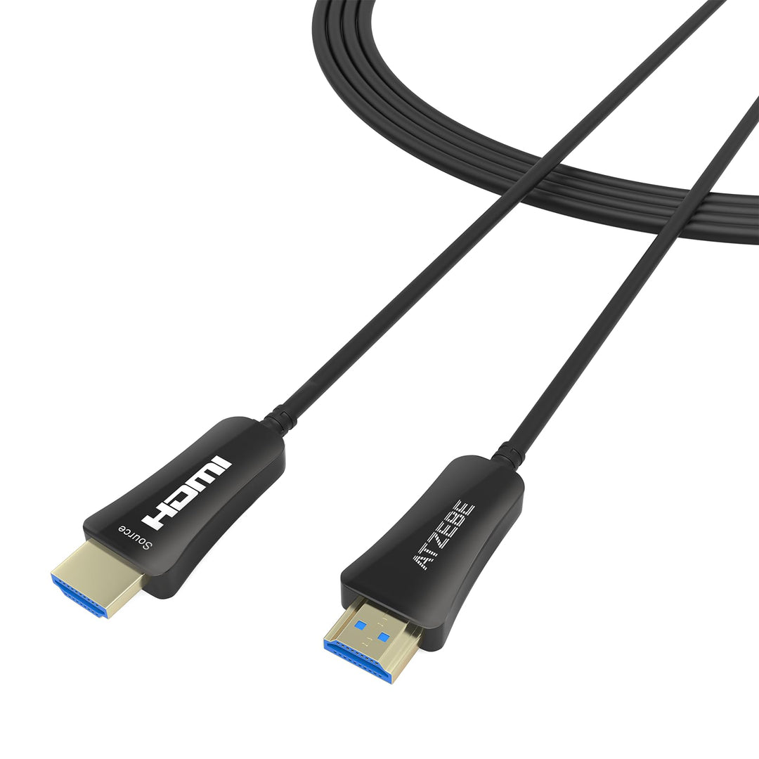 ATZEBE HDMI Glasfaser kabel - 5M, 4K HDMI Kabel unterstützt UHD 4K@60Hz HDR, High Speed 18Gbps, YUV