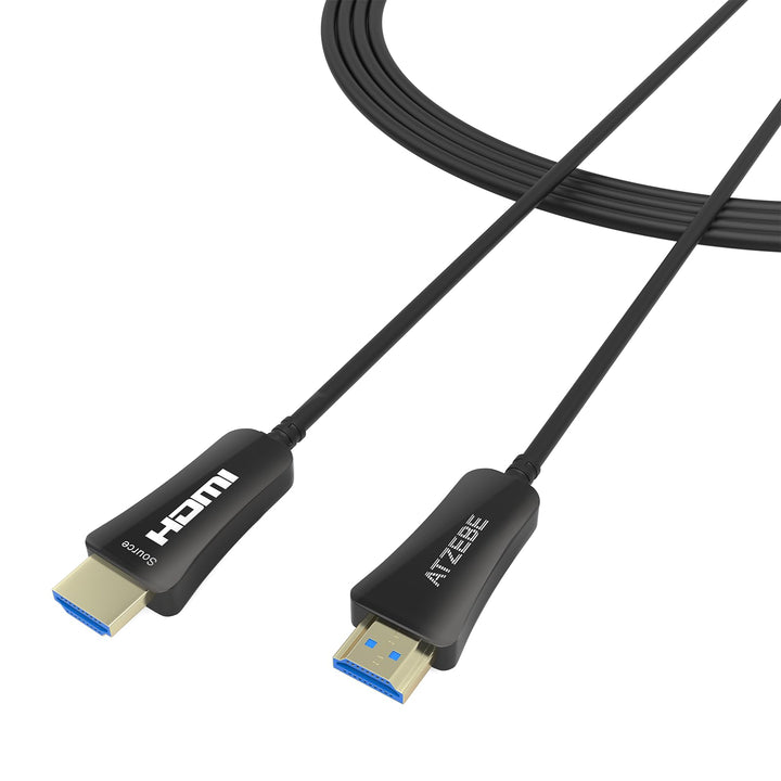 ATZEBE HDMI Glasfaser kabel - 5M, 4K HDMI Kabel unterstützt UHD 4K@60Hz HDR, High Speed 18Gbps, YUV