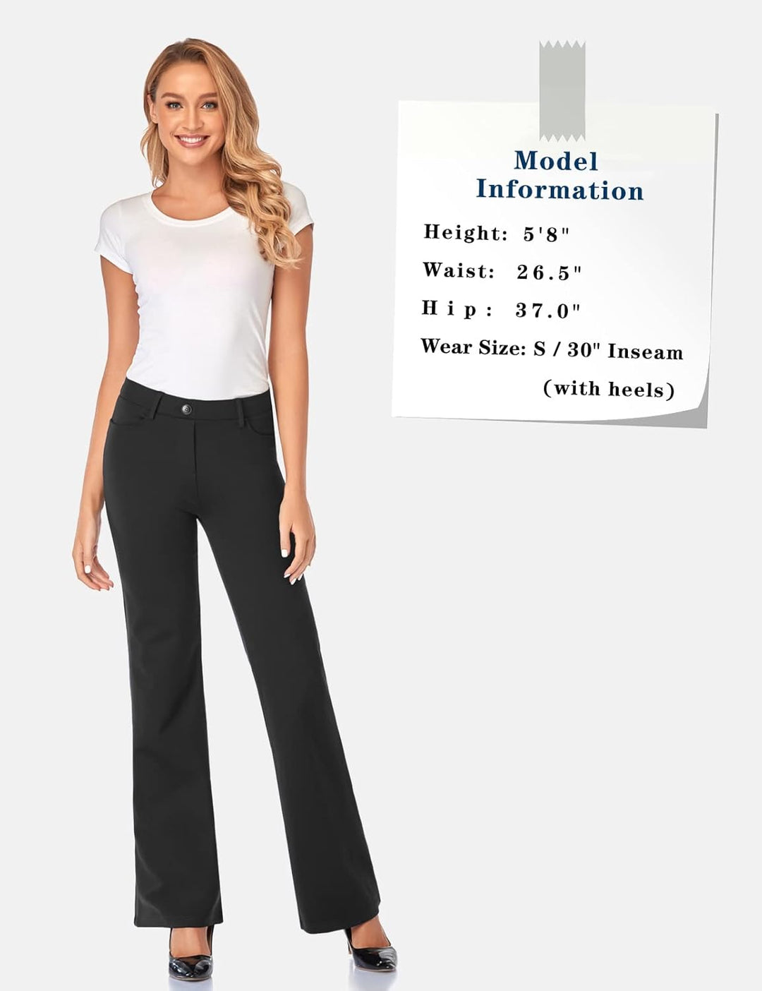 Tapata Damen 71cm/76cm/81cm/86cm Bootcut Stretch-Hose mit 4 Taschen, Tall/Lang/Regulär/Petite Für Bü