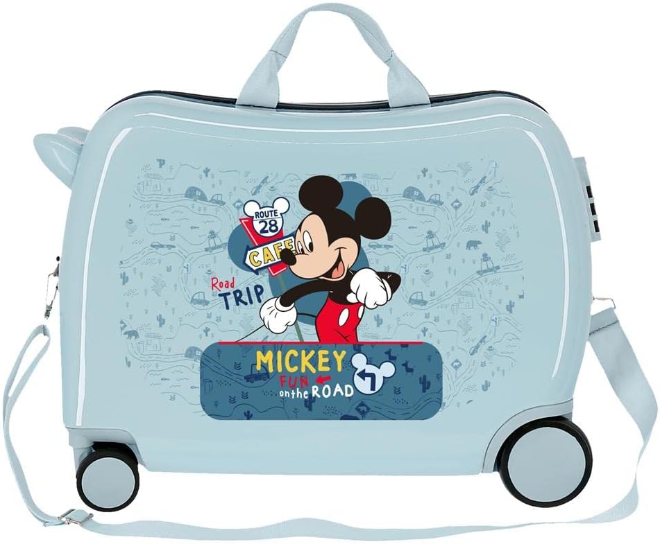 Disney Mickey Road Trip Blau Kinderkoffer 50 x 39 x 20 cm starres ABS seitliches Zahlenschloss 34 l