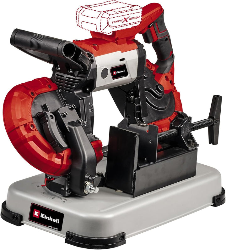 Einhell Akku-Bandsäge TE-MB 18/127 U Li Power X-Change (18 V, 115 mm Schnitthöhe, 127 mm Schnittbrei