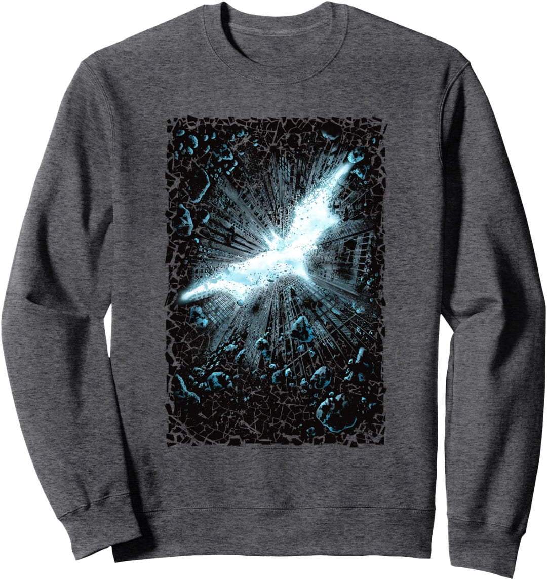 Batman Dark Knight Rises Crumble Poster Sweatshirt