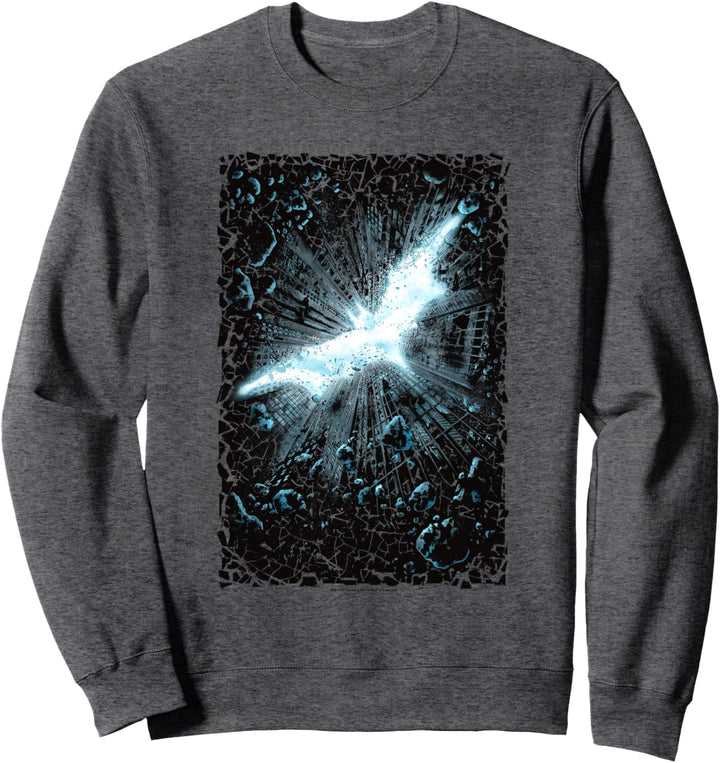 Batman Dark Knight Rises Crumble Poster Sweatshirt