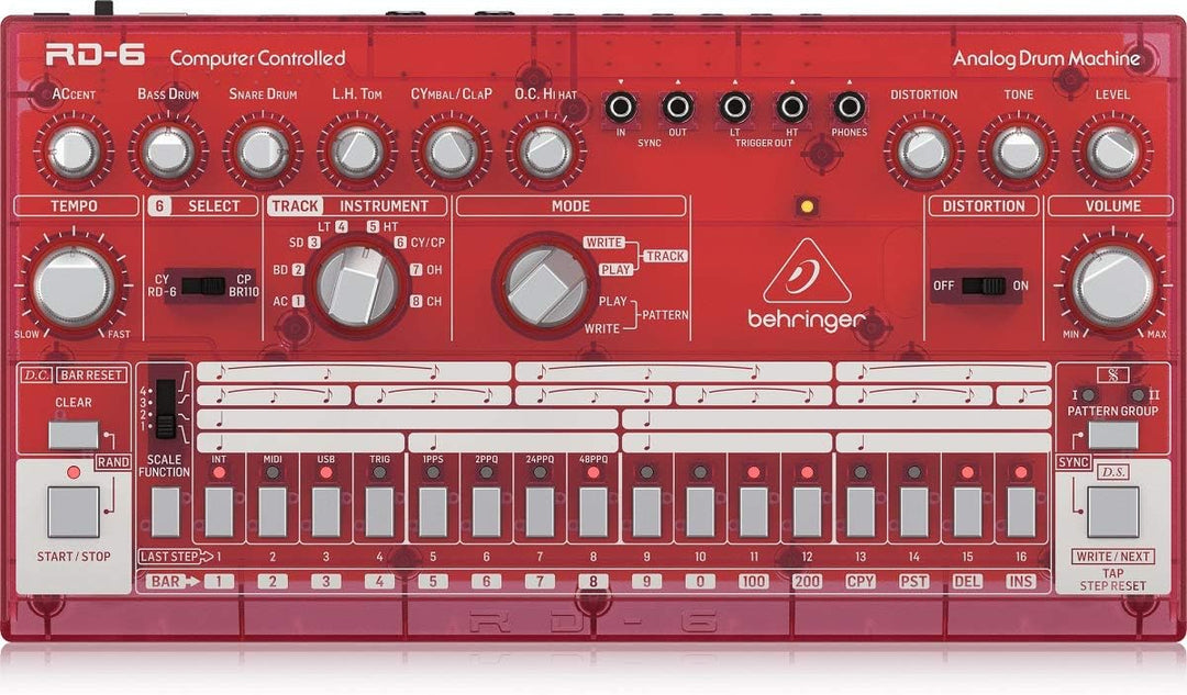 Behringer RD-6-SB Strawberry RHYTHM DESIGNER RD-6 Single, Strawberry RHYTHM DESIGNER RD-6 Single
