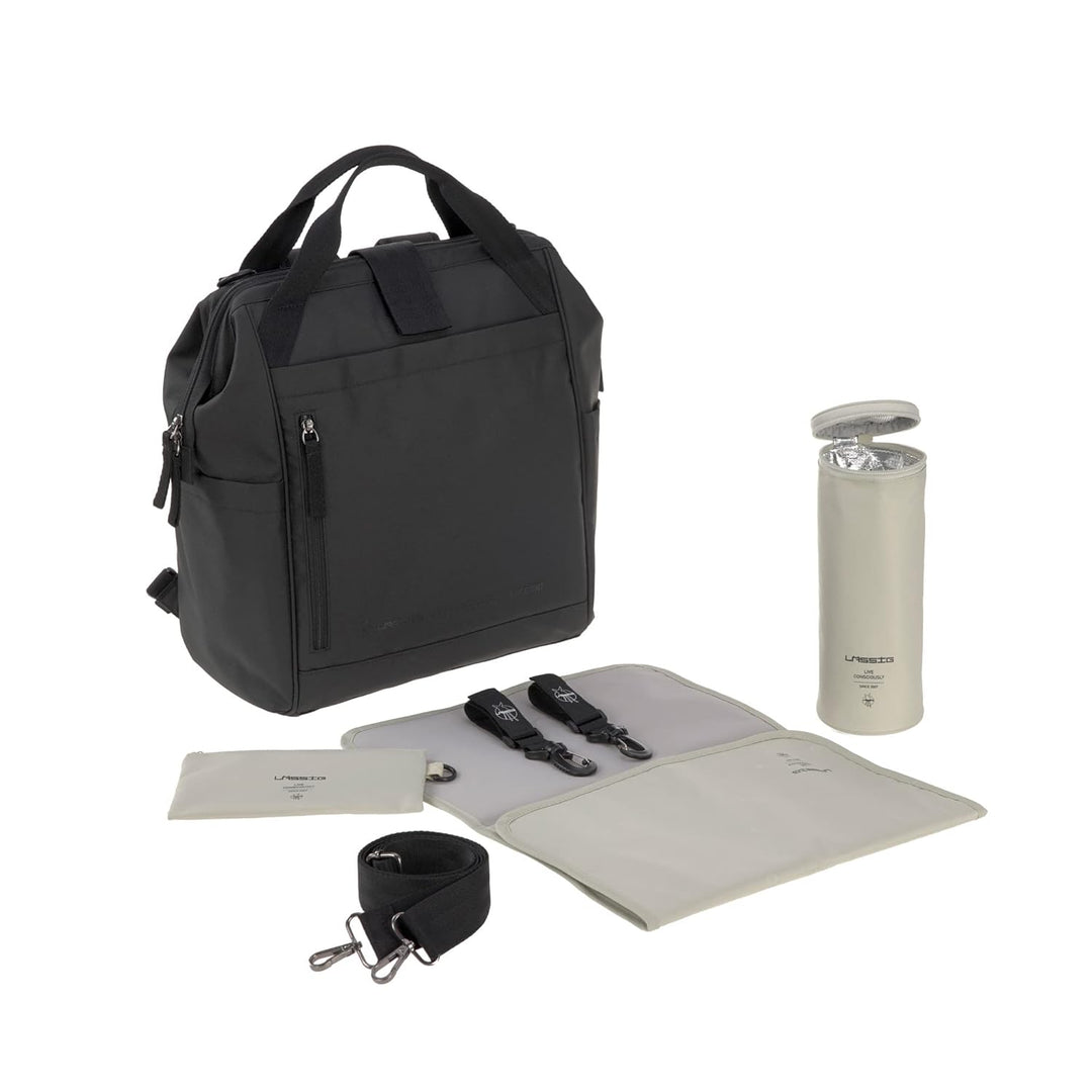 LÄSSIG Baby Wickelrucksack Wickeltasche inkl. Wickelzubehör Rucksack mit Wickelunterlage nachhaltig