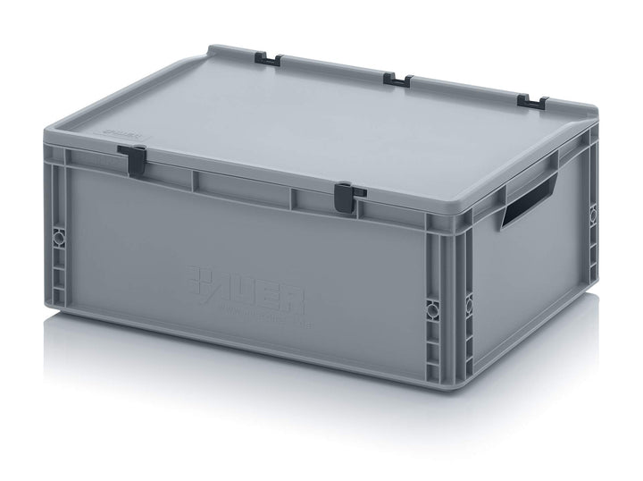 Auer Packaging Eurobehälter-Eurobox 60 x 40 x 23,5 cm mit Scharnierdeckel * Plastikbox Lagerbox ED 6
