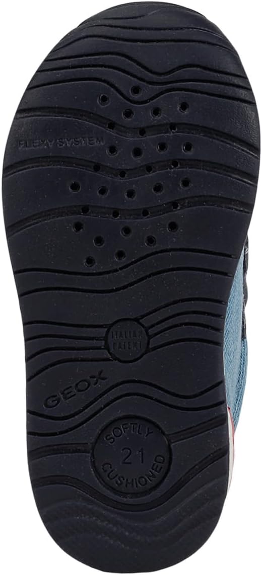 Geox Baby-Jungen B Rishon Boy B Erste Schritte 18 EU Avio Red, 18 EU Avio Red