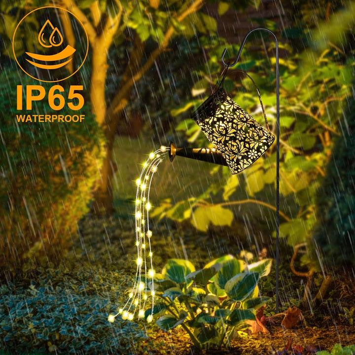 GuKKK Solar Giesskanne mit Solarlampen für Aussen, Solarlampen für Aussen Garten LED Lichter mit Sch
