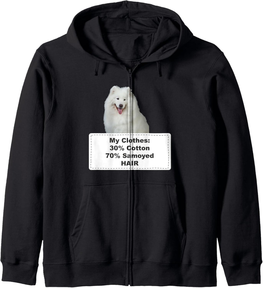 Funny Shedding Dog Samoyed Kapuzenjacke
