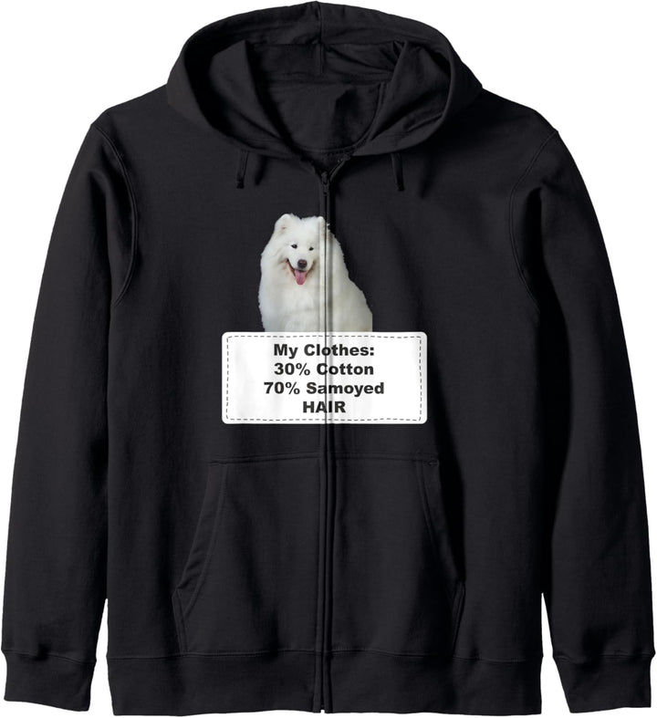 Funny Shedding Dog Samoyed Kapuzenjacke