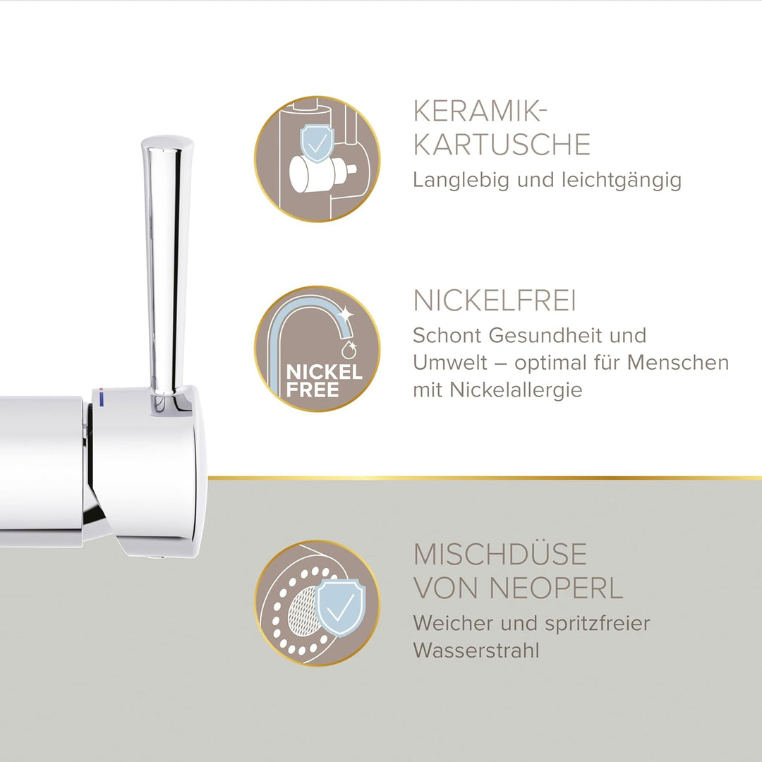 Lenz NOVA Küchenarmatur chrom 46070902, Chrom