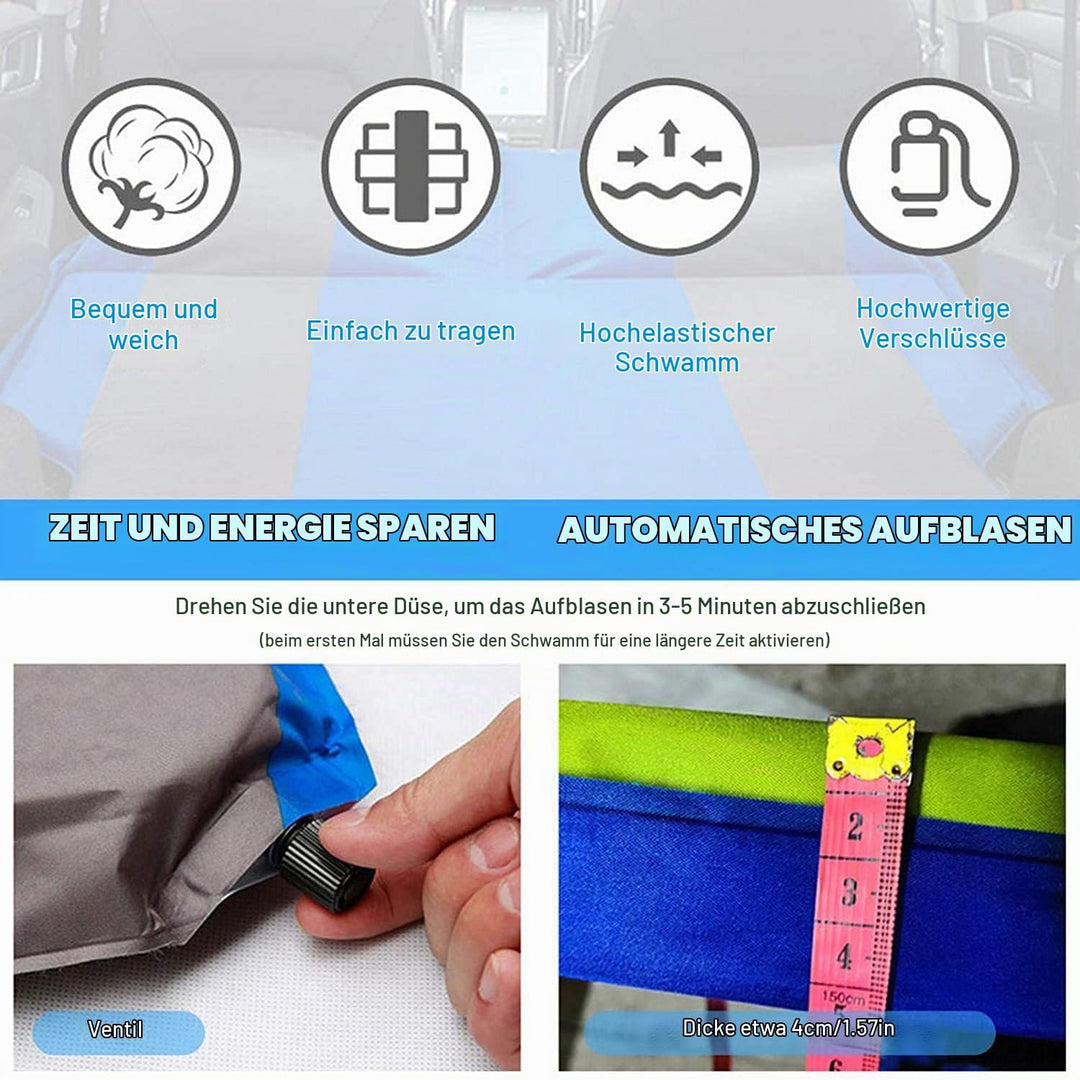GJXJY Selbstaufblasbare Luftmatratze Auto Kofferraum mit Tragetasche Tragbare Bewegliche Dickere Luf