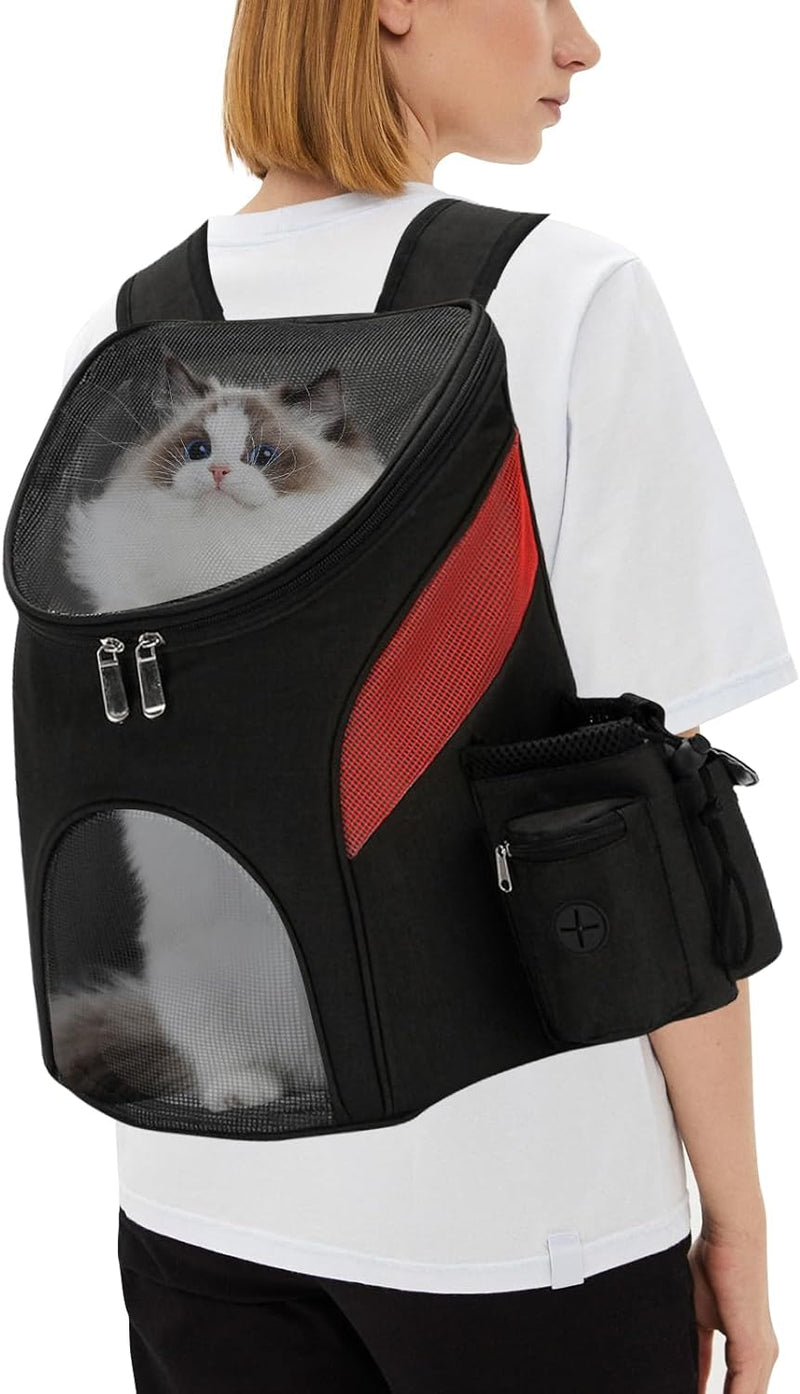 PETCUTE Hunderucksack Katzenrucksack Rucksack für kleine Hunde Haustiertragetasche Taschen mit Abneh