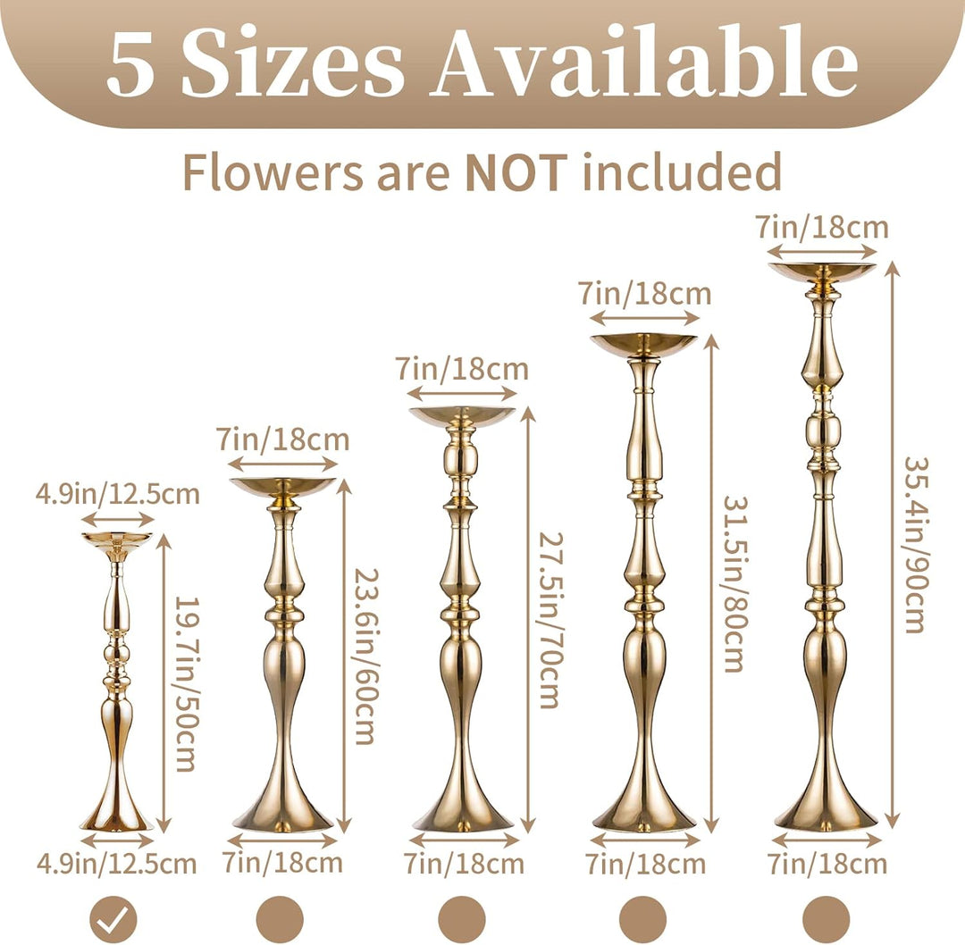 Sziqiqi 2Pcs 50 cm Höhe Metall Kerzenhalter Kerze ständer Hochzeit Mittelpunkt Event Road führen Flo