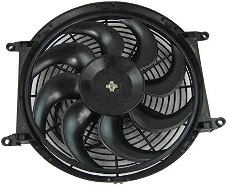 Riloer 14" Auto Elektrischer Kühler Push-Pull Zwischenlüfter, Universal Slim Elektrischer Lüfter für