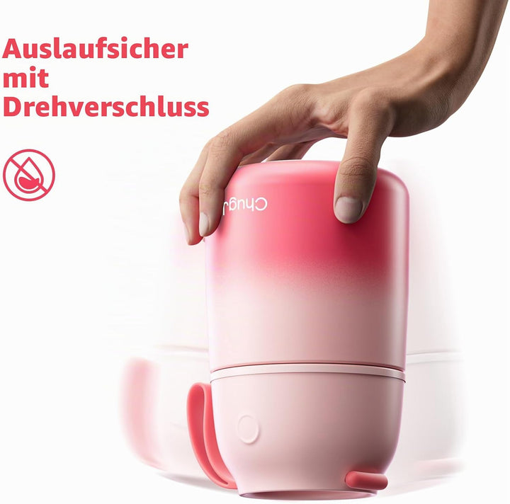 Thermobehälter für Essen 530ml, Edelstahl Thermobecher für Essen Warmhaltebehälter mit Löffel, Ausla