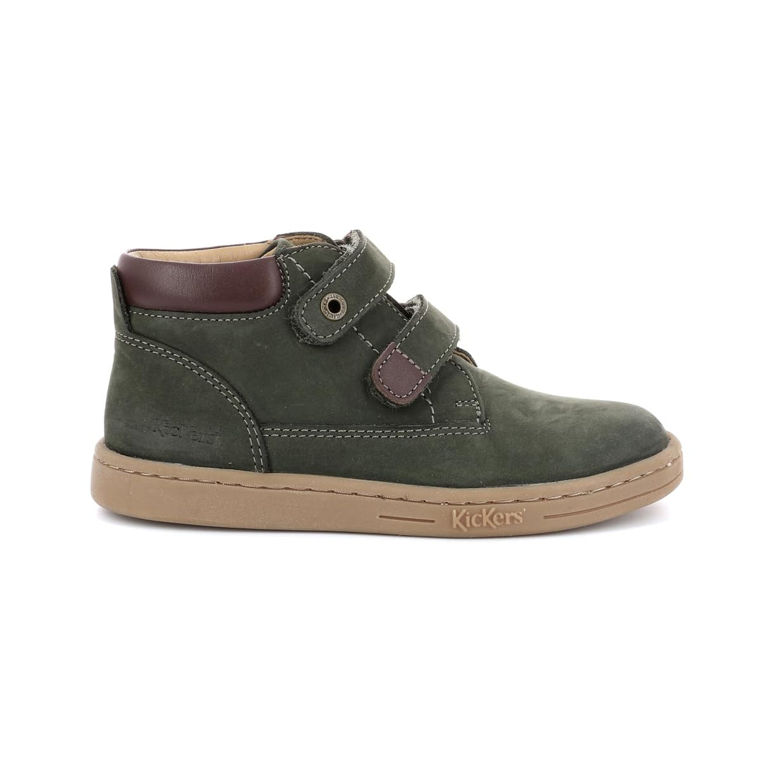 Kickers Unisex Kinder Tackeasy Oxford-Schuh 24 EU Khaki, 24 EU Khaki