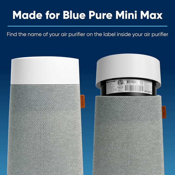 Blueair Blue Pure Mini Max Series AllergenBlock Filter, Original-Ersatzfilter für Allergien, Pollen,