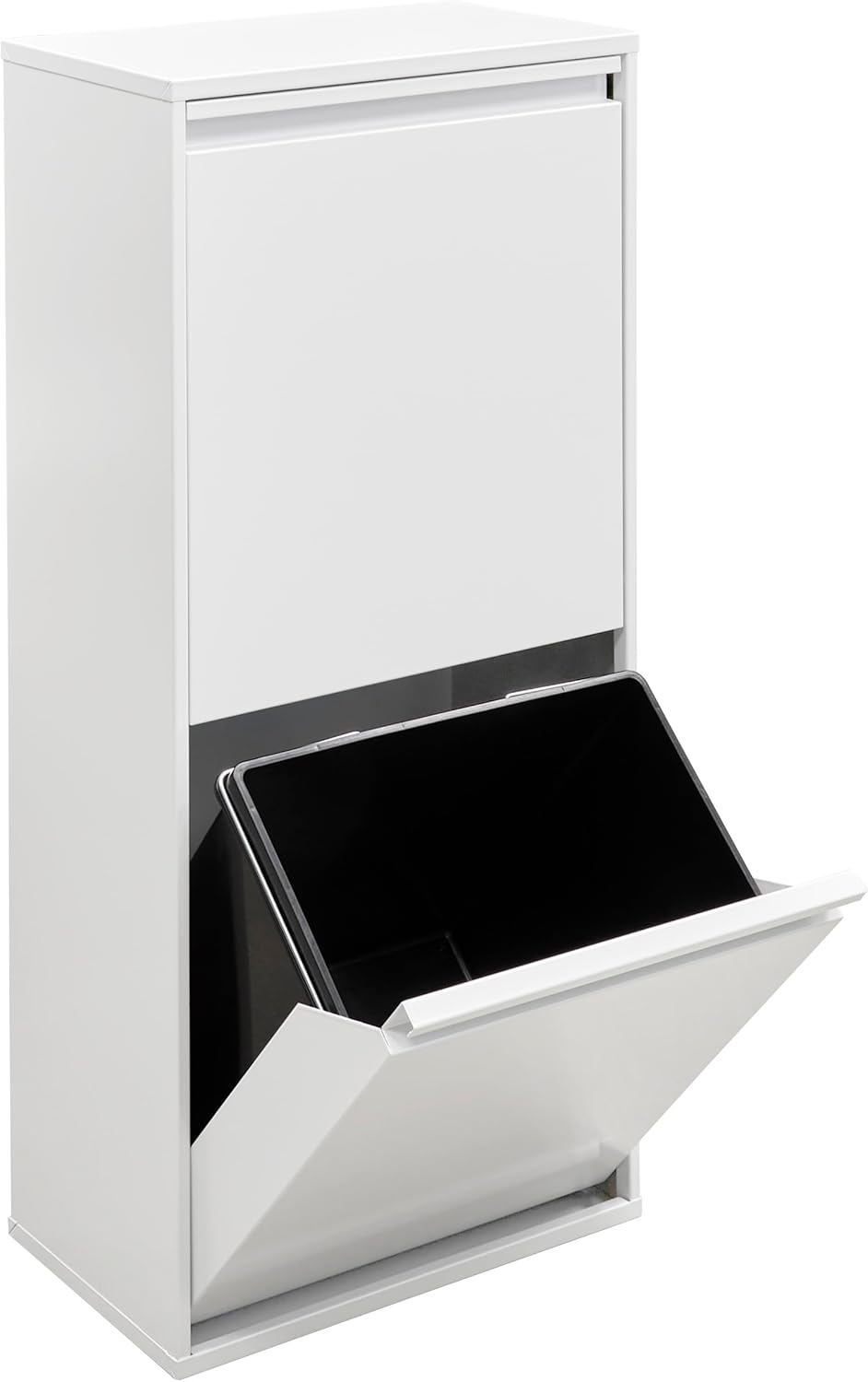 ARREGUI Basic CR401-B2 Mülltrennsystem aus Stahl | 2 Fächer Mülleimer für die Küche | 2 Fach Abfalle