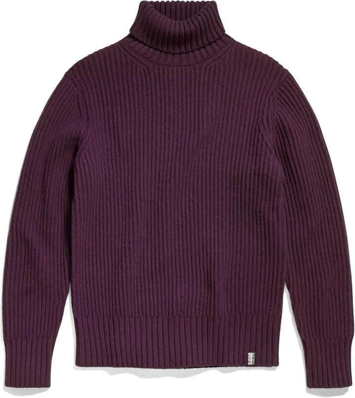 G-STAR Herren Essential Turtle Knitted Pullover Knits M Purpur (Lt Maze D23732-d447-8880), M Purpur
