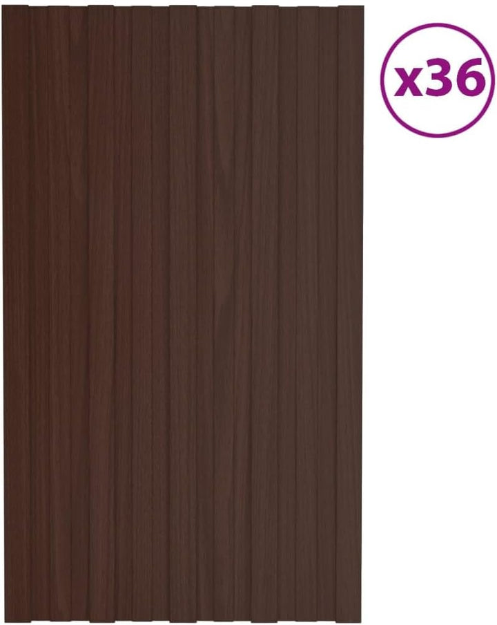 vidaXL 36x Dachpaneele Trapezblech Dachplatten Dachblech Trapezbleche Profilblech Metallblech Stahlb