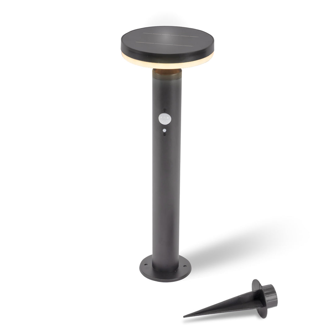 esotec Solar Gartenbeleuchtung Aussenlampe mit Bewegungsmelder Ribolla, H=45, 36 LEDs warmweiss 3000