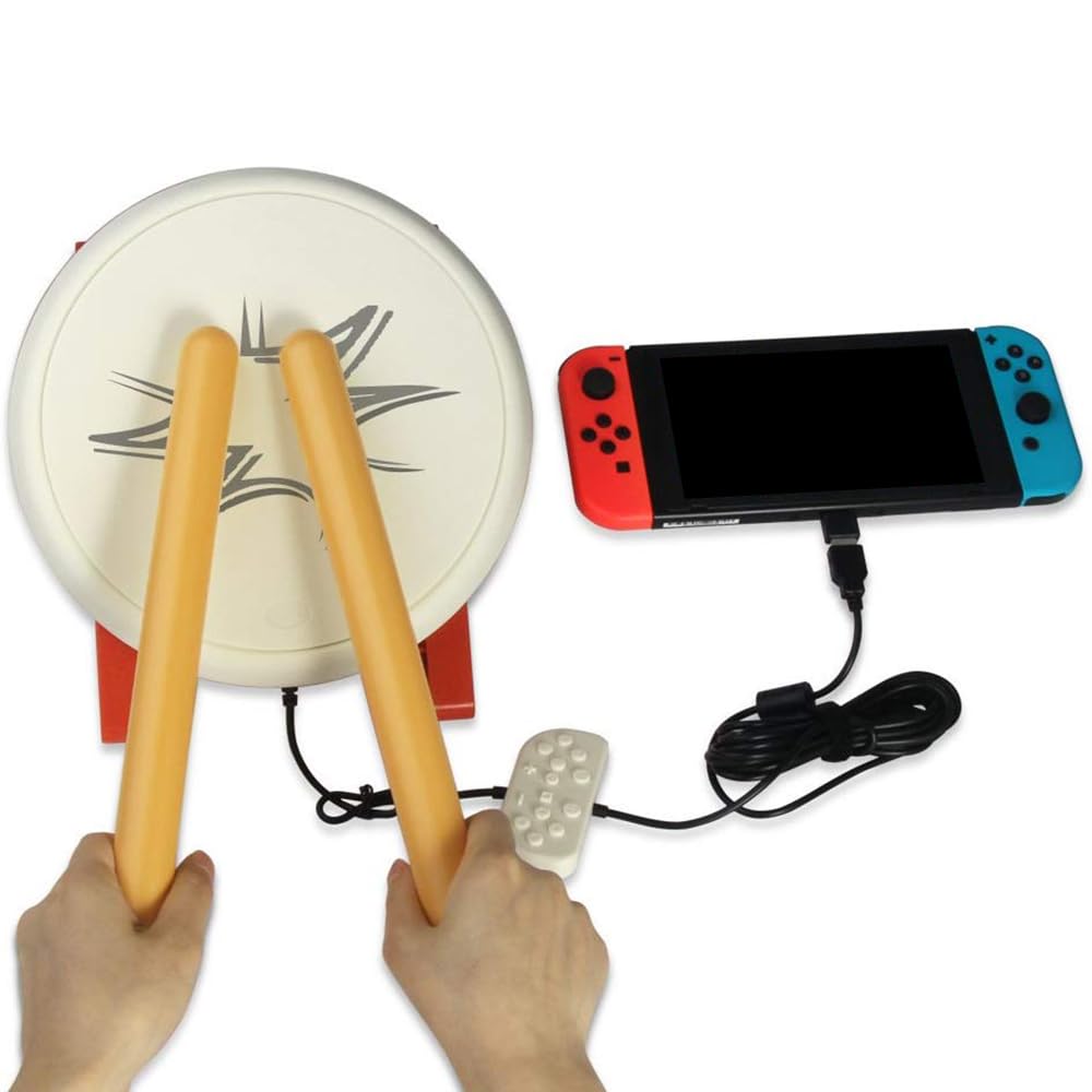 OSTENT Drum Controller Sticks für Nintendo Switch Console Taiko No Tatsujin Master Videospiele