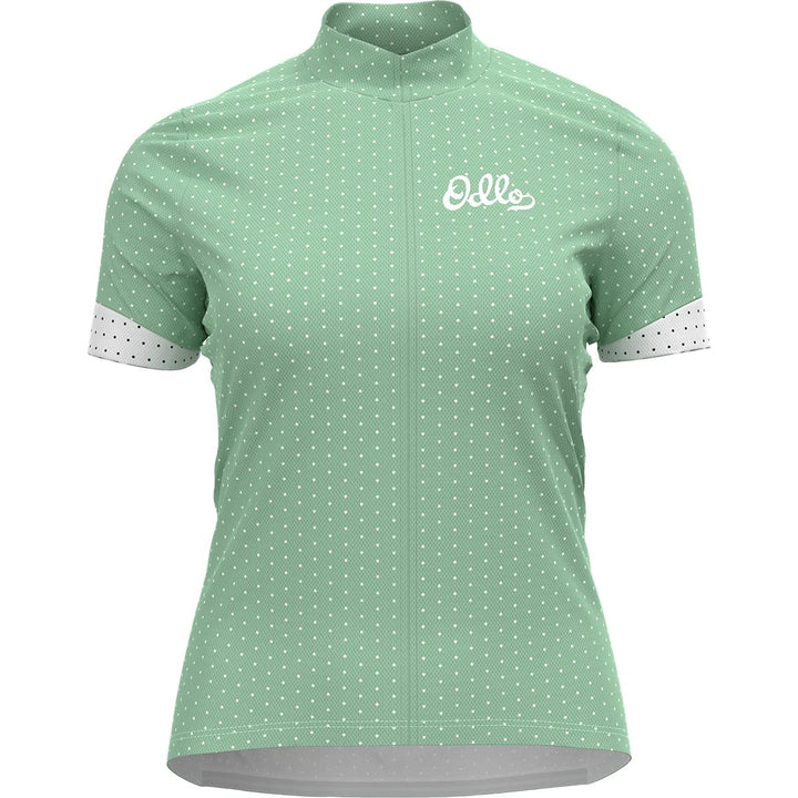 Odlo Herren Essential Print_411961 Radtrikot (1er Pack) M Hemlock - White, M Hemlock - White